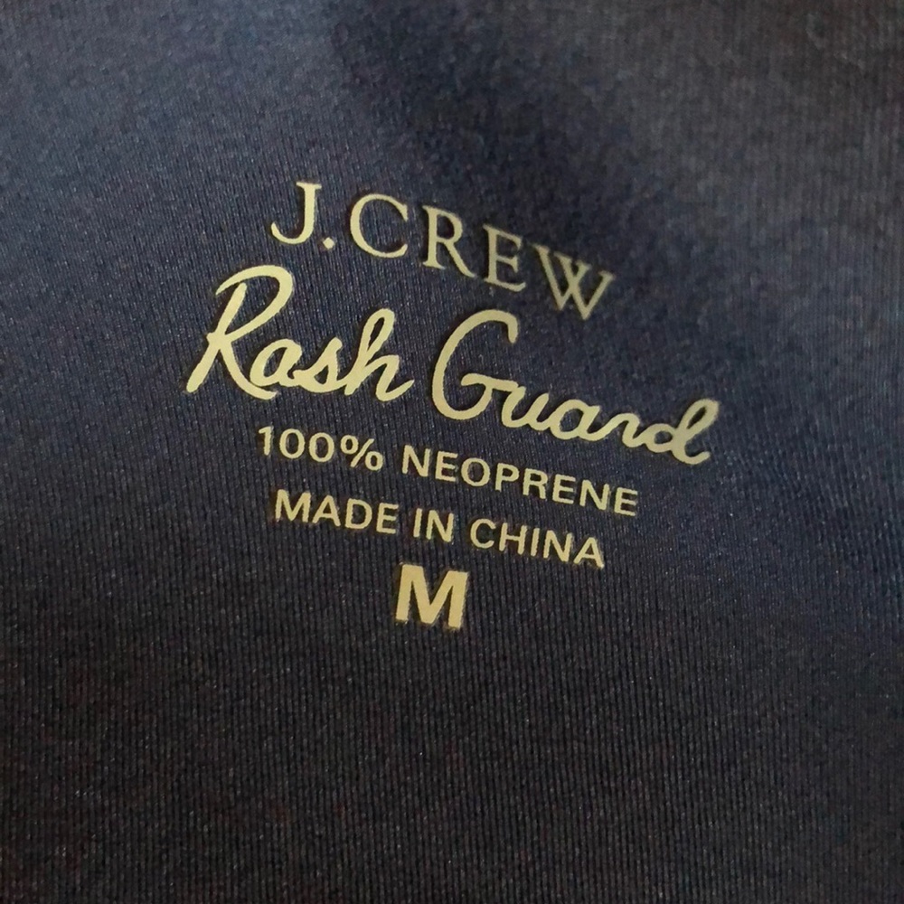J Crew HP 🎉✨ thick neoprene SPF50 rash guard swim top NWT - Picture 4 of 7
